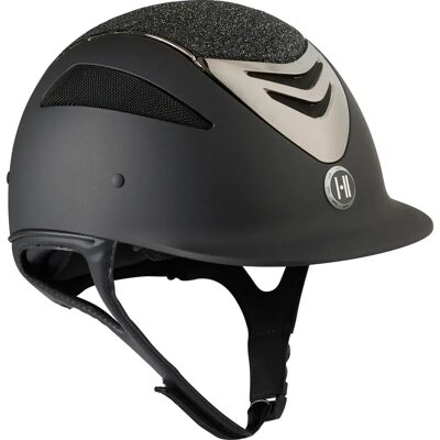 Reithelm Chrom Glitter OneK Pro Matt Noir 2 (55-62 cm - Mousse M-2XL) Reithelm Chrom Glitter OneK Pro Matt Noir 2 (55-62 cm - Mousse M-2XL)