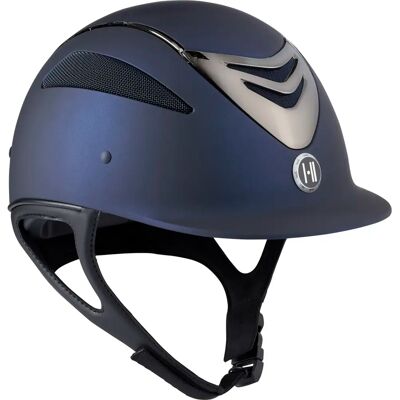 Reithelm matt verchromt OneK Bleu 2 (55-62 cm - Mousse M-2XL) Reithelm matt verchromt OneK Bleu 2 (55-62 cm - Mousse M-2XL)