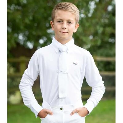 Kurzärmeliges Reitturnierhemd Kind Premier Equine Mini Antonio Blanc 11/12 ans Kurzärmeliges Reitturnierhemd Kind Premier Equine Mini Antonio Blanc 11/12 ans