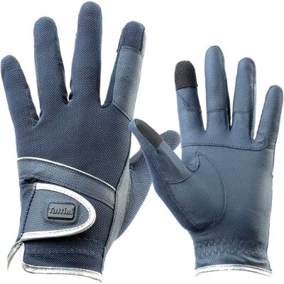 Handschuhe aus technischem Gewebe und Silber Tattini Bleu XS Handschuhe aus technischem Gewebe und Silber Tattini Bleu XS