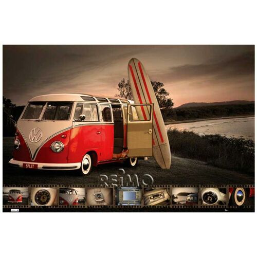 20 Maxi-Poster VW Collection: VW Bus Surfboard