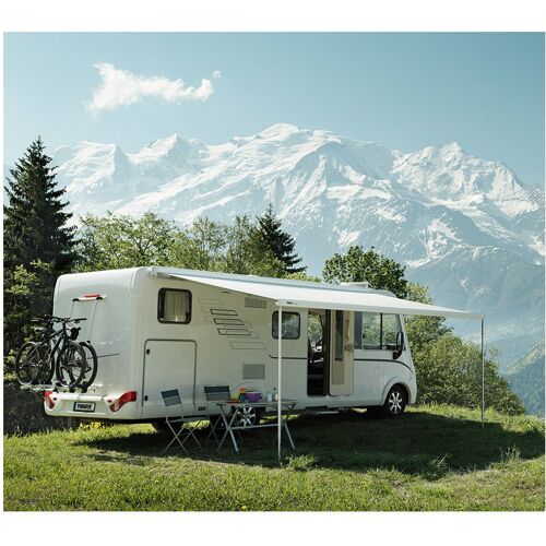 Thule Omnistor 8000 Markise mit Motor, 4 x 2,75 m, creme-weiß, Mystic Grau