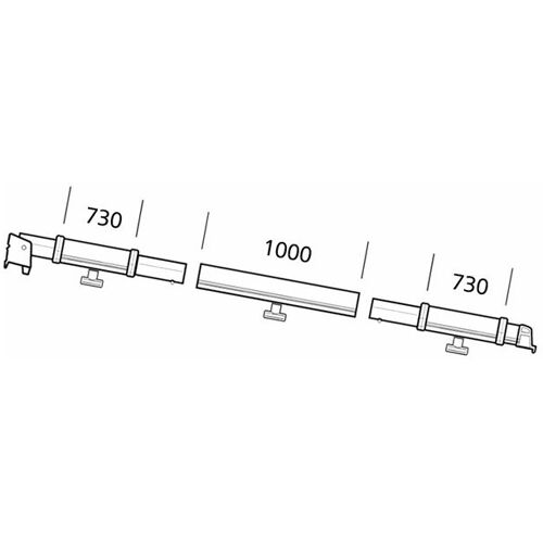 Thule-Omnistor Klemmprofil Thule Residence / Panorama 8000, Auszug rechts