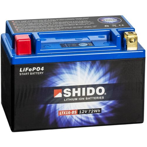 Shido Lithium Motorradbatterie LiFePO4 LTX16-BS 12V