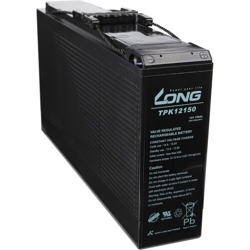 LONG Bleiakku TPK12150 12V 150Ah AGM Frontterminal USV-Batterie