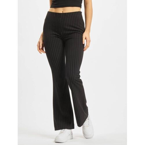 Urban Classics Ladies Flared Pin Stripe Pants Damen in Farbe Schwarz in Gr. 3XL