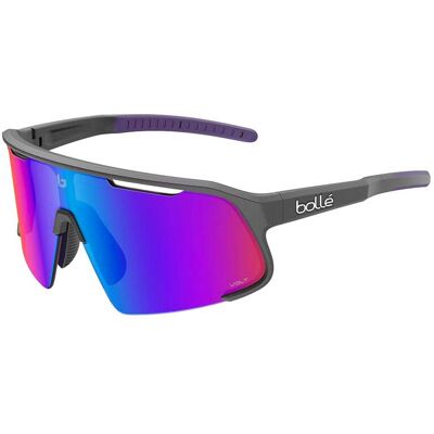 Bollé Sonnenbrille Speedchaser Titanium Matte Volt Ultraviolet Grau Bollé Sonnenbrille Speedchaser Titanium Matte Volt Ultraviolet Grau
