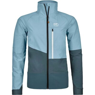 Ortovox Leichte, atmungsaktive und winddichte Skijacke für Wanderungen Punta Berrino Jacket W Glacier Grey für Damen aus Softshell Größe S - Ortovox Leichte, atmungsaktive und winddichte Skijacke für Wanderungen Punta Berrino Jacket W Glacier Grey für Damen aus Softshell Größe S -