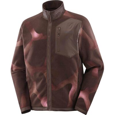 Salomon Warmer Fleece-Pullover mit Reißverschluss – Herren – Chroma Fleece FZ M Coffee Bean Dusky Orchid Iron Chroma Fleece FZ M Salomon Warmer Fleece-Pullover mit Reißverschluss – Herren – Chroma Fleece FZ M Coffee Bean Dusky Orchid Iron Chroma Fleece FZ M