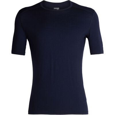 Icebreaker Basisschicht aus Merinowolle 200g Mens 200 Oasis SS Crewe Midnight Navy für Herren aus Wolle Größe S Blau Icebreaker Basisschicht aus Merinowolle 200g Mens 200 Oasis SS Crewe Midnight Navy für Herren aus Wolle Größe S Blau