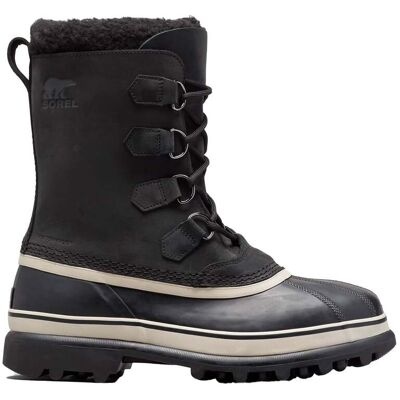 Sorel Après-skis chauds et imperméables Caribou M Black/Dark Stone für Herren aus Leder Größe 43,5 schwarz Sorel Après-skis chauds et imperméables Caribou M Black/Dark Stone für Herren aus Leder Größe 43,5 schwarz