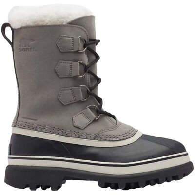Sorel Après-skis chauds et imperméables Caribou™ Wp W Shale Stone für Damen aus Leder Größe 37,5 Grau Sorel Après-skis chauds et imperméables Caribou™ Wp W Shale Stone für Damen aus Leder Größe 37,5 Grau