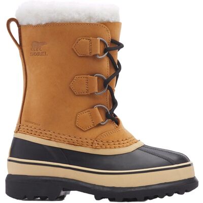 Sorel Warme und wasserfeste Apres Ski Youth Caribou™ Wp Buff aus Leder Kindergröße 4 US Braun Sorel Warme und wasserfeste Apres Ski Youth Caribou™ Wp Buff aus Leder Kindergröße 4 US Braun