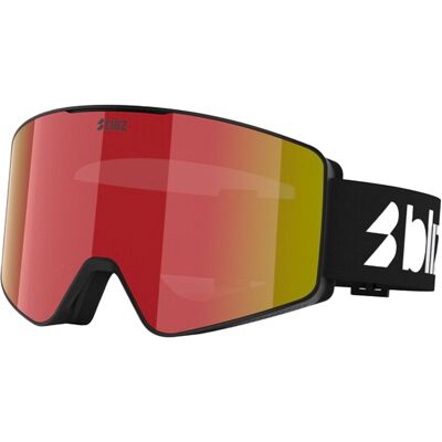 Bliz Skibrille G001 Matte Black Brown w/ Red Multi aus Wolle schwarz Bliz Skibrille G001 Matte Black Brown w/ Red Multi aus Wolle schwarz