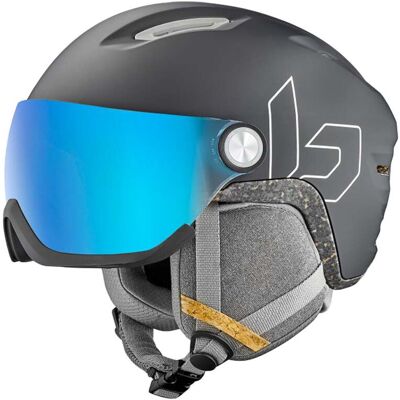 Bollé Skihelm mit integriertem Visier V-Atmos Black Matte für Herren Größe 52-55 cm Grau Bollé Skihelm mit integriertem Visier V-Atmos Black Matte für Herren Größe 52-55 cm Grau