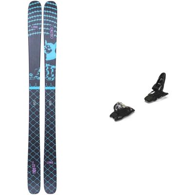 Line Ski Set inkl. Bdg. Skis polyvalent freeride Pack Chronic 101 2026 für Herren aus Holz schwarz Line Ski Set inkl. Bdg. Skis polyvalent freeride Pack Chronic 101 2026 für Herren aus Holz schwarz