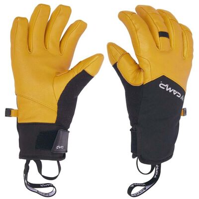 Camp Vielseitige Handschuhe G Crest Black/Yellow für Herren aus Leder Größe M Gelb Camp Vielseitige Handschuhe G Crest Black/Yellow für Herren aus Leder Größe M Gelb