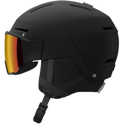 Salomon Osmo Sigma Poppy Red Eco Visier Helm - Skihelm Salomon Osmo Sigma Poppy Red Eco Visier Helm - Skihelm