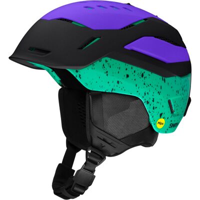 Smith Skihelm / Snowboardhelm – Unisex – Vantage 2 Mips Vantage 2 MIPS Matte Black / Ultraviolet / Emerald City für Herren Größe Smith Skihelm / Snowboardhelm – Unisex – Vantage 2 Mips Vantage 2 MIPS Matte Black / Ultraviolet / Emerald City für Herren Größe