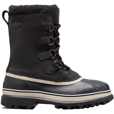Sorel Après-skis chauds et imperméables Caribou M Black/Dark Stone für Herren aus Leder Größe 41,5 schwarz Sorel Après-skis chauds et imperméables Caribou M Black/Dark Stone für Herren aus Leder Größe 41,5 schwarz