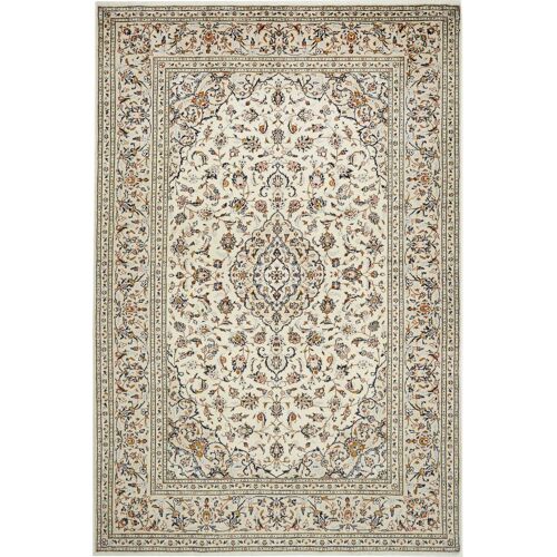Kashan Teppich 300x200 Beige (Iran) Handgeknüpft