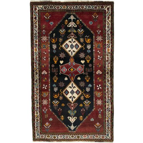 Gabbeh Perserteppich 110x190 Schwarz (Iran) Handgeknüpft