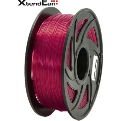XtendLan PLA-Filament transparent-rot / Schnur für 3D-Drucker / PLA / 1,75 mm / 1 kg (PLA, 1000 g, 1.75 mm), Filament, Transparent, Rot XtendLan PLA-Filament transparent-rot / Schnur für 3D-Drucker / PLA / 1,75 mm / 1 kg (PLA, 1000 g, 1.75 mm), Filament, Transparent, Rot