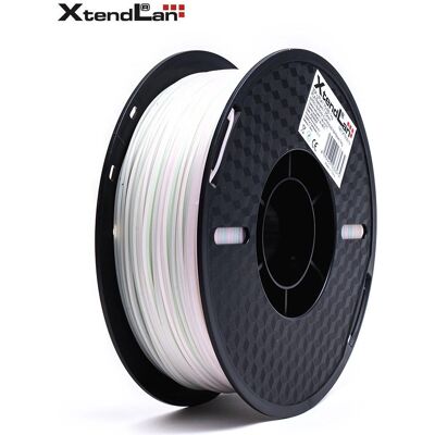 XtendLan PLA filament 1,75mm svítící duhový 1kg (PLA, 1000 g, 1.75 mm), Filament, Mehrfarbig XtendLan PLA filament 1,75mm svítící duhový 1kg (PLA, 1000 g, 1.75 mm), Filament, Mehrfarbig