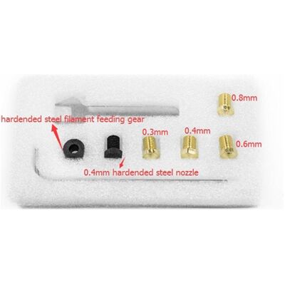 FlashForge GIIS Nozzle & Gear Kit Zubehör (Düse, Ersatzteile, Zubehör), 3D Drucker Zubehör FlashForge GIIS Nozzle & Gear Kit Zubehör (Düse, Ersatzteile, Zubehör), 3D Drucker Zubehör