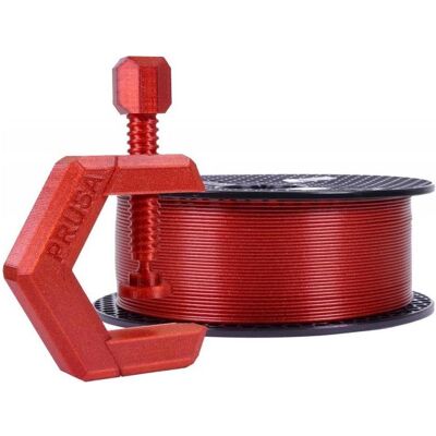 Prusa Prusament PETG Carmine Red Transparent 1kg (PETG, 1000 g, 1.75 mm), Filament, Rot Prusa Prusament PETG Carmine Red Transparent 1kg (PETG, 1000 g, 1.75 mm), Filament, Rot