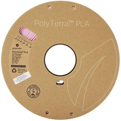 Polymaker PolyTerra (PLA, 1.75 mm, 1000 g), 3D Filament, Rosa Polymaker PolyTerra (PLA, 1.75 mm, 1000 g), 3D Filament, Rosa