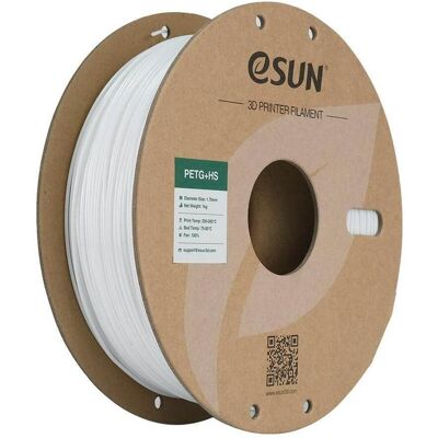 eSUN Epetg+Hs (PETG, 1.75 mm, 1000 g), 3D Filament, Weiss eSUN Epetg+Hs (PETG, 1.75 mm, 1000 g), 3D Filament, Weiss