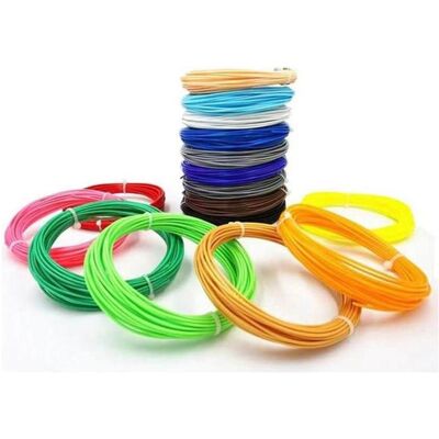OEM 3D-Stiftminen PE12, 36 m - Set (3 m x 12 Farben) (PLA), 3D Filament, Mehrfarbig OEM 3D-Stiftminen PE12, 36 m - Set (3 m x 12 Farben) (PLA), 3D Filament, Mehrfarbig