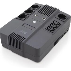 Digitus All-in-One USV, 600VA/360W, LED x1, 4x CEE 7/7,3x IEC C13, USB (600 VA, 360 W), USV Digitus All-in-One USV, 600VA/360W, LED x1, 4x CEE 7/7,3x IEC C13, USB (600 VA, 360 W), USV