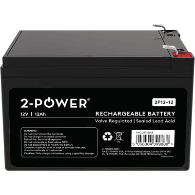 2-Power 12V 12Ah VRLA Battery, USV Zubehör 2-Power 12V 12Ah VRLA Battery, USV Zubehör