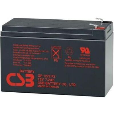 CSB Battery Servers Battery 12V 7.2Ah F1 GP1272F1, USV Zubehör CSB Battery Servers Battery 12V 7.2Ah F1 GP1272F1, USV Zubehör