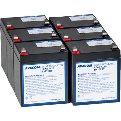 Avacom RBC141 - battery renovation kit (6 batteries), USV Zubehör Avacom RBC141 - battery renovation kit (6 batteries), USV Zubehör