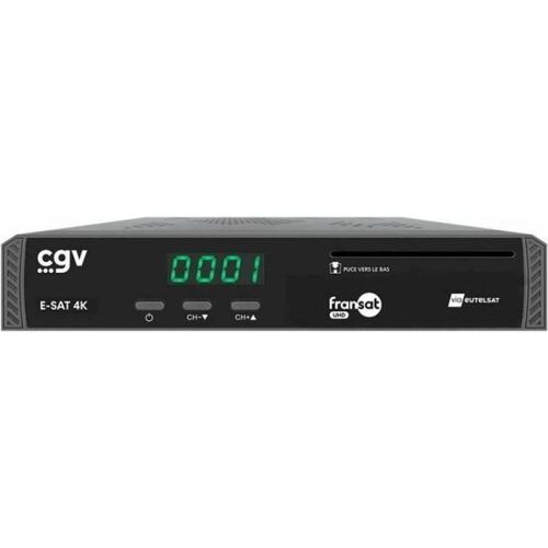 CGV UHD - E-SAT 4K, TV Receiver, Schwarz