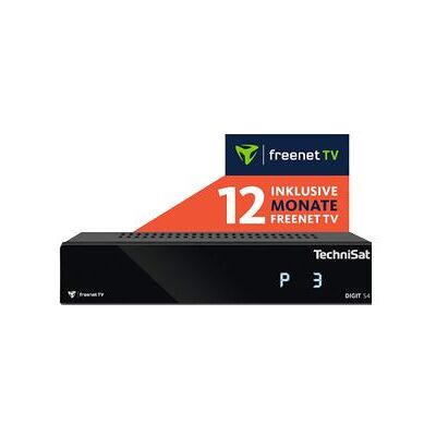 TechniSat DIGIT S4 freenet TV 12 Monate Black (DVB-S2), TV Receiver, Schwarz TechniSat DIGIT S4 freenet TV 12 Monate Black (DVB-S2), TV Receiver, Schwarz
