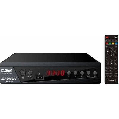 Manta DVBT005-SH Tuner for TV DVBT-T2/HEVC SHARK (DVB-T, DVB-T2), TV Receiver, Schwarz Manta DVBT005-SH Tuner for TV DVBT-T2/HEVC SHARK (DVB-T, DVB-T2), TV Receiver, Schwarz