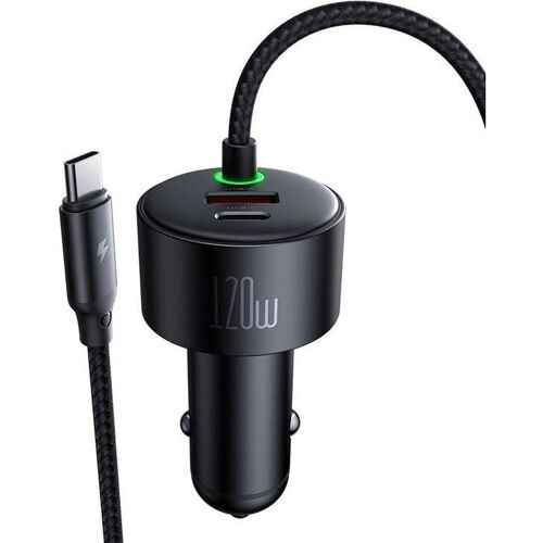 Mcdodo Autoladegerät USB-C + USB-A, Auto Adapter, Schwarz