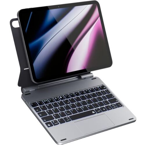 Epico Aluminium Backlit Keyboard Case (M3), Tablet Tastatur, Silber