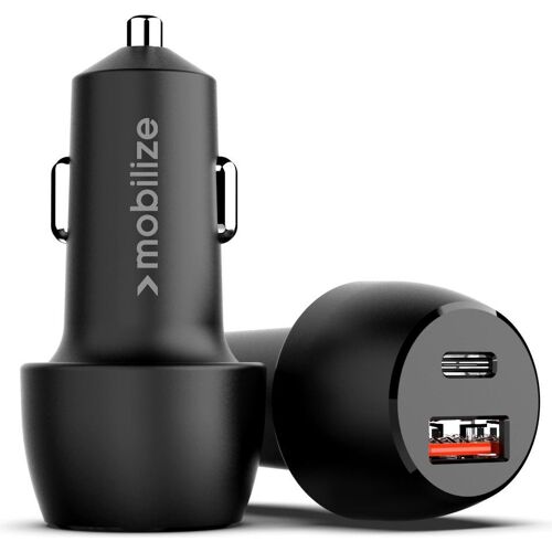 Mobilize Autoladegerät USB-C, Auto Adapter, Schwarz