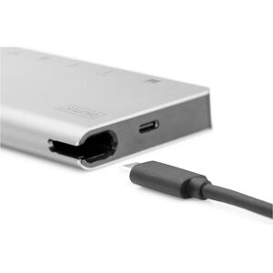 Digitus DA-70866 (USB-C), Dockingstation + USB Hub, Silber Digitus DA-70866 (USB-C), Dockingstation + USB Hub, Silber