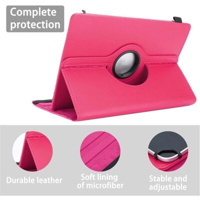 Cadorabo Tablet Halter Universal 360 Grad (Medion LifeTab X10311), Tablet Hülle, Rosa, Pink Cadorabo Tablet Halter Universal 360 Grad (Medion LifeTab X10311), Tablet Hülle, Rosa, Pink