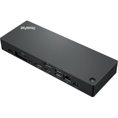 Lenovo ThinkPad Universal Thunderbolt 4 (Thunderbolt, USB-C, 11 Ports), Dockingstation + USB Hub, Schwarz Lenovo ThinkPad Universal Thunderbolt 4 (Thunderbolt, USB-C, 11 Ports), Dockingstation + USB Hub, Schwarz