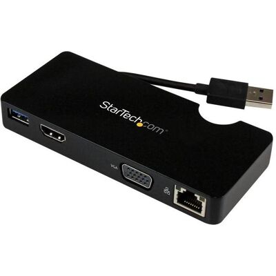 StarTech Laptop Mini Docking Station (USB-A, 1 Port), Dockingstation + USB Hub, Schwarz StarTech Laptop Mini Docking Station (USB-A, 1 Port), Dockingstation + USB Hub, Schwarz