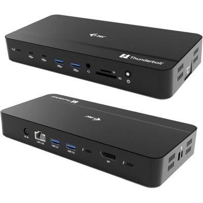 i-tec Thunderbolt 5 Triple Display Docking Station, M.2 slot, 6x USB, 2.5 GLAN, Power Delivery 140W, Dockingstation + USB Hub, Schwarz i-tec Thunderbolt 5 Triple Display Docking Station, M.2 slot, 6x USB, 2.5 GLAN, Power Delivery 140W, Dockingstation + USB Hub, Schwarz