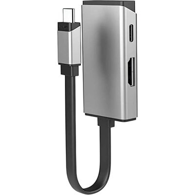 Alogic Silber USB-C Docking Station mit HDMI & 100W Strom Alogic Silber USB-C Docking Station mit HDMI & 100W Strom