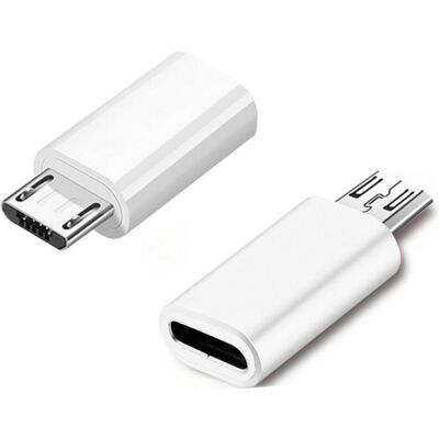 PowerGuard USB-C auf Micro-USB Adapter Konverter (USB-C, Micro USB), Mobilgerät Adapter, Weiss PowerGuard USB-C auf Micro-USB Adapter Konverter (USB-C, Micro USB), Mobilgerät Adapter, Weiss